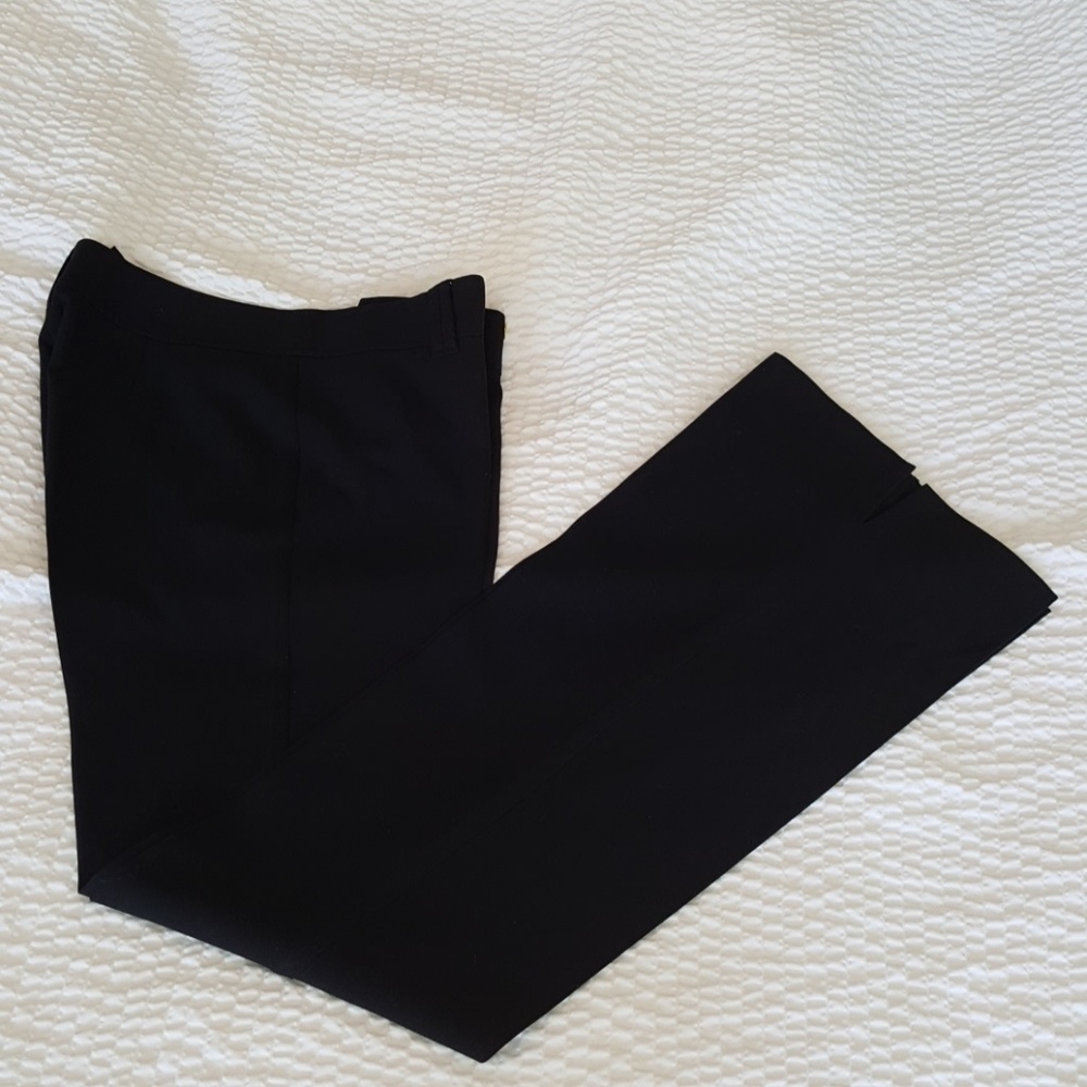 BCBG Max Azria Black Split Hem Pants